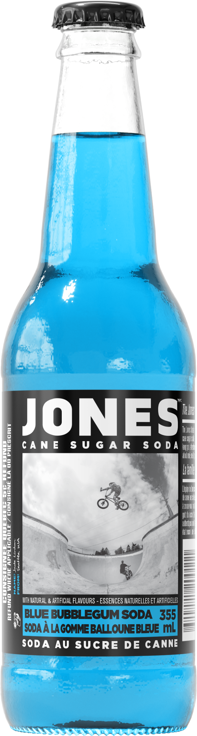 Jones Blue Bubble Gum 355ML